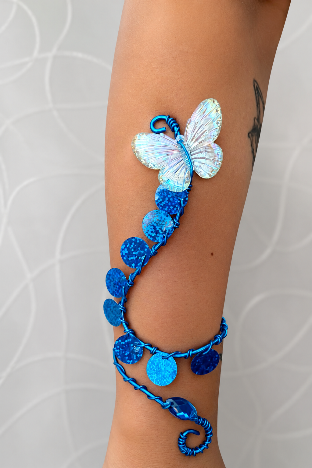 Armcuff farfalla blue