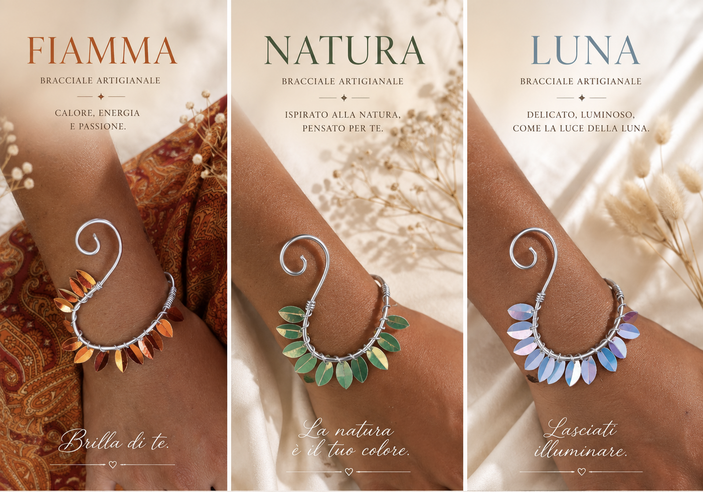 Armcuff ~Fiamma❤️ ~Natura💚 ~Luna 💙