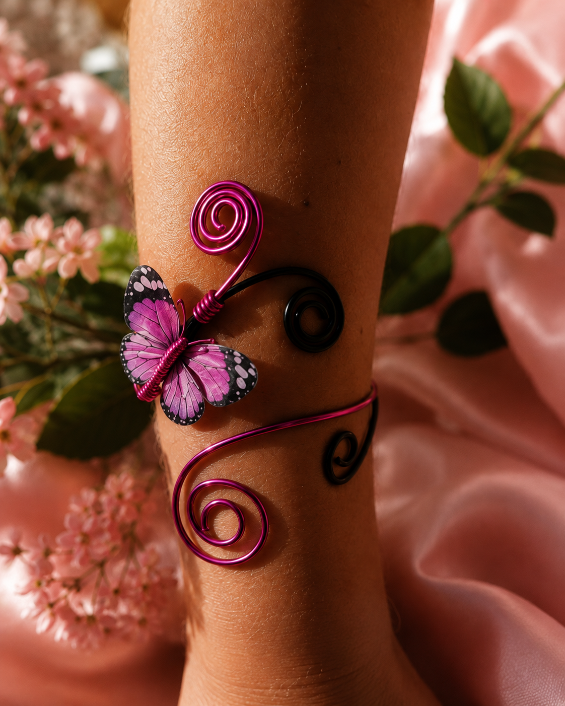🦋 Bracciale “Farfalla Fucsia”
