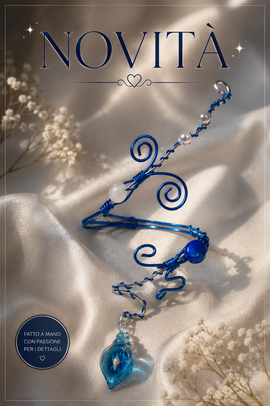 Armcuff l’Incanto del Filo Blu💙